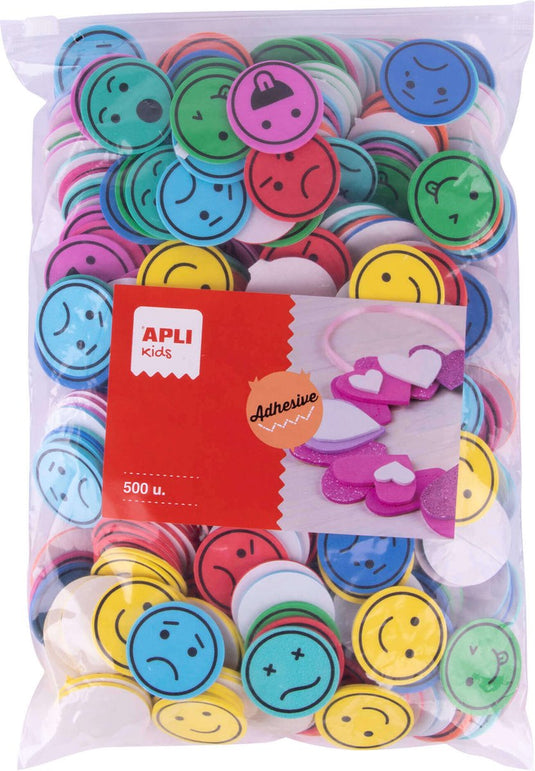 Apli kids | zelfklevende emoticons van eva foam