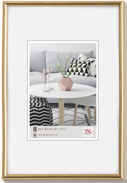 Walther galeria - kunststof lijst - fotoformaat 30x45 cm - metallic goud