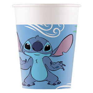 Stitch angel papieren bekers 8st 200ml | 6 stuks