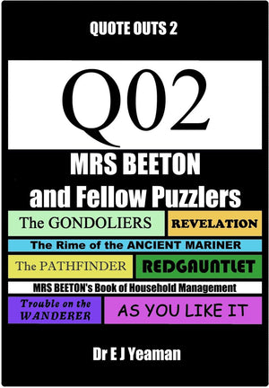 Mrs beeton and fellow puzzlers (quote-outs 2)