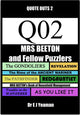 Mrs beeton and fellow puzzlers (quote-outs 2)