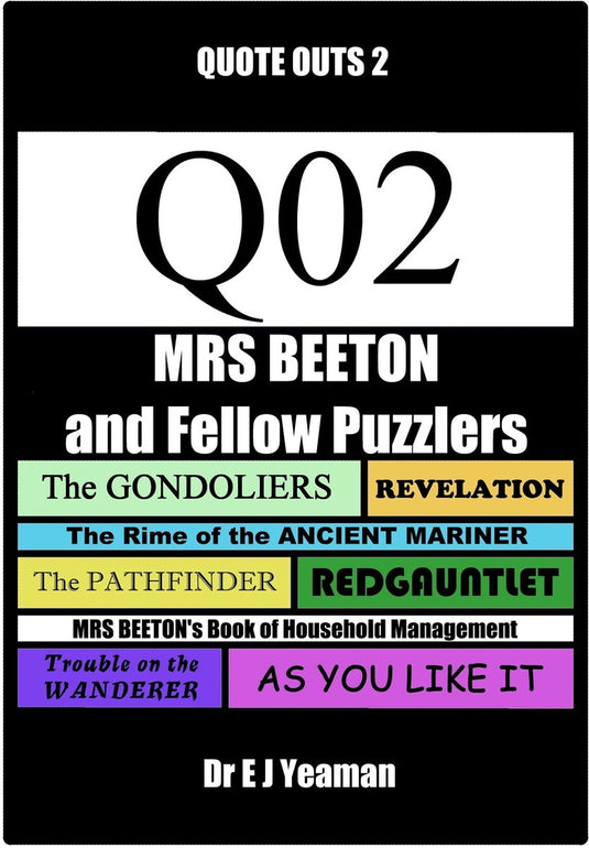 Mrs beeton and fellow puzzlers (quote-outs 2)