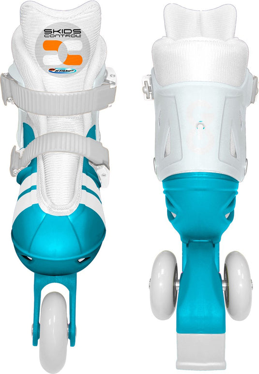 Stamp adjustable two in one 3 wheels skate skids control unisex size 27-30