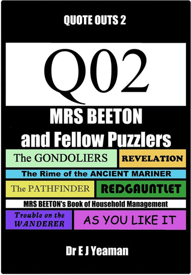 Mrs beeton and fellow puzzlers (quote-outs 2)