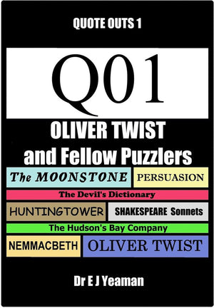 Oliver twist and fellow puzzlers (quote-outs 1)