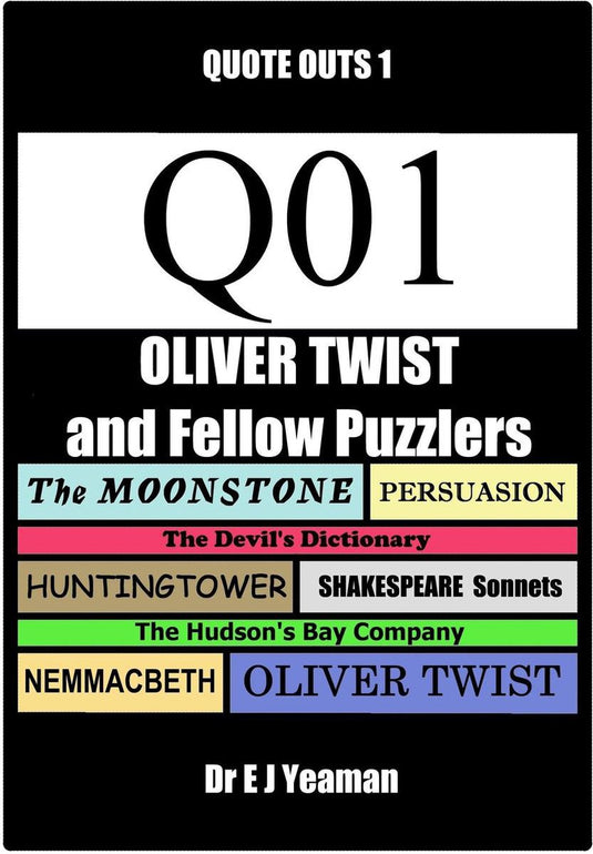 Oliver twist and fellow puzzlers (quote-outs 1)