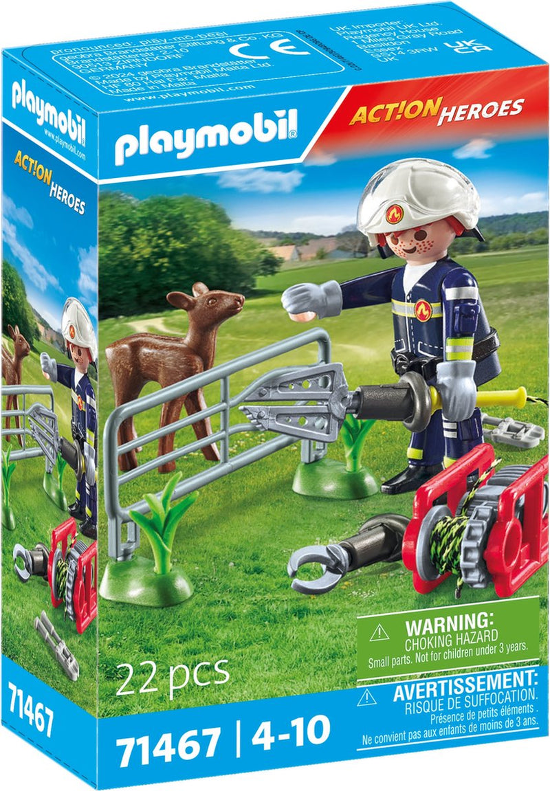 Afbeelding laden in galerijviewer, Playmobil action heroes dierenbescherming brandweer - 71467
