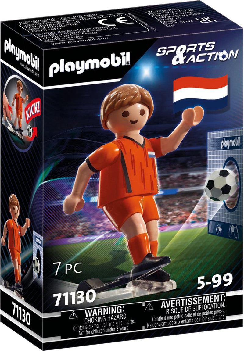 Chargez l'image dans la visionneuse de la galerie, Playmobil sports action voetballer nederland - 71130

