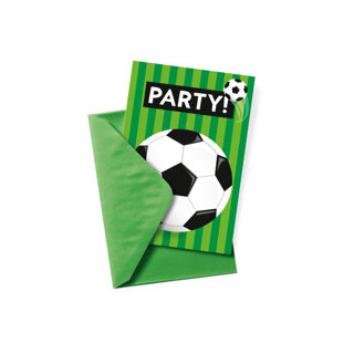 Voetbal uitnodigingskaarten