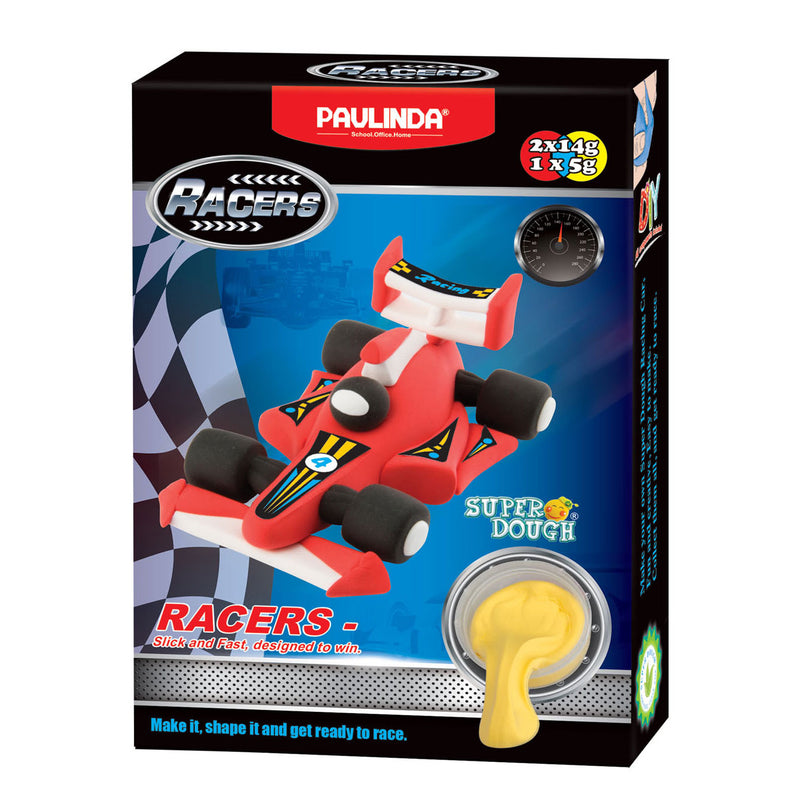 Load image into Gallery viewer, Paulinda super dough raceauto kleien - 3 kleuren klei
