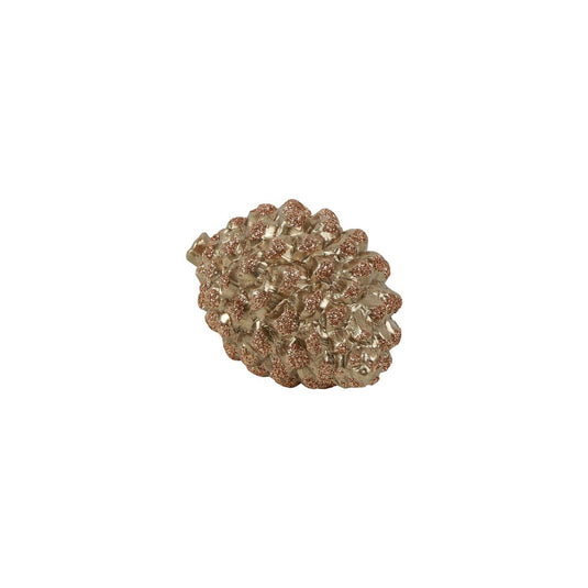 Country field countryfield beeld dennenappel pinus burtia goud aardewerk 11x7x6cm