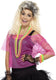 Smiffys visnet top neon roze - maat m l