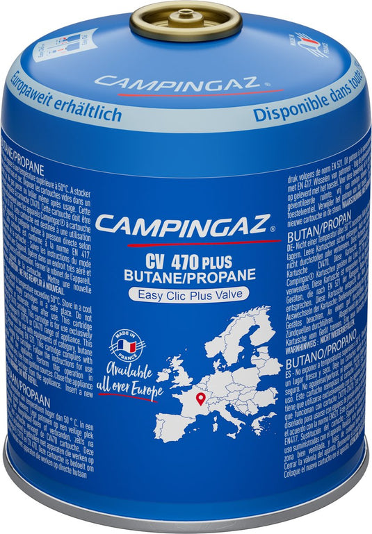 Campingaz cv470 plus cartridge - 1 stuk - kliksysteem - 450 g isobutaan propaan - gas