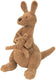 Happy horse kangoeroe kick knuffel 24 cm - bruin - baby knuffel
