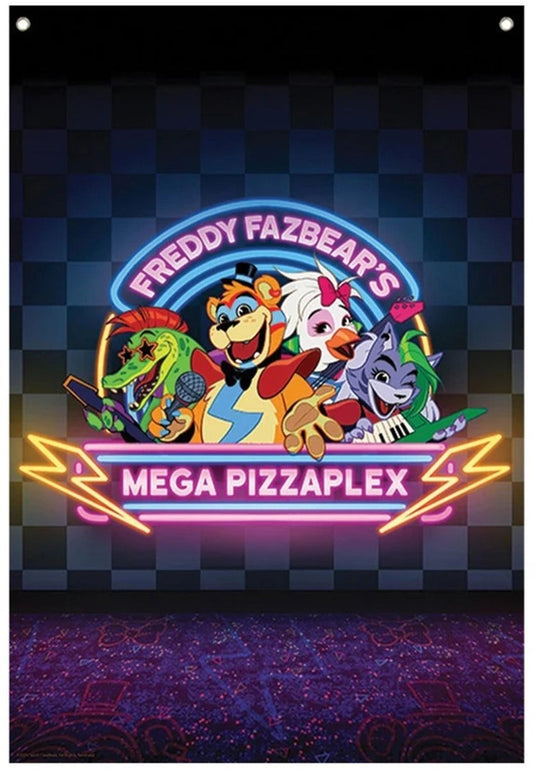 Fanattik five nights at freddy's wall banner-mega pizzaplex (diversen) nieuw