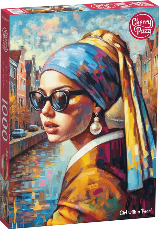 Cherrypazzi johannes vermeer- girl with a pearl puzzel 1000 stukjes