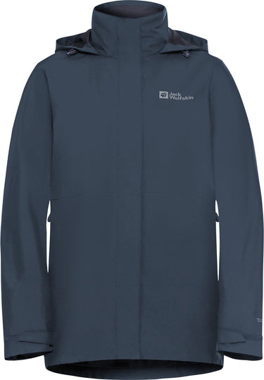 Jack wolfskin rotwand 3in1 jkt w dames outdoorjas - midnight sky