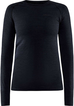 Craft core dry active comfort ls w dames thermoshirt - zwart
