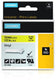 Dymo rhino industriële vinyl labels | 12 mm x 5,5 m | zwarte afdruk op geel | zelfklevende labels voor rhino labelmanager labelprinters