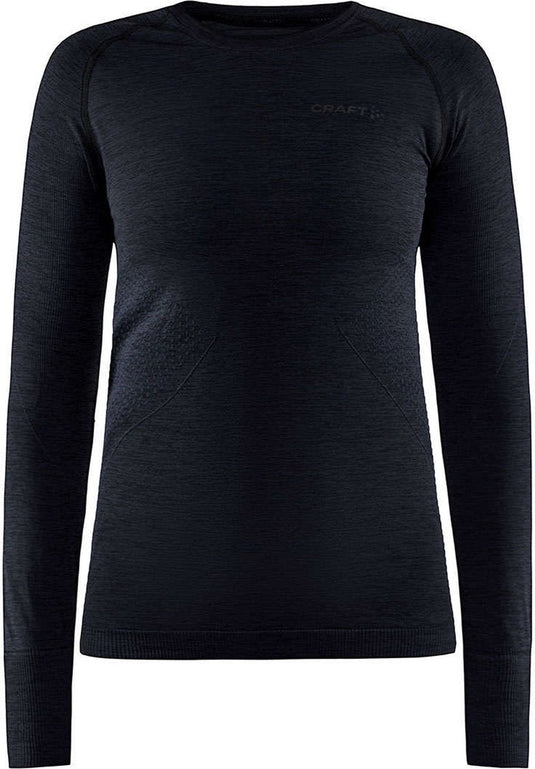 Craft core dry active comfort ls w dames thermoshirt - zwart