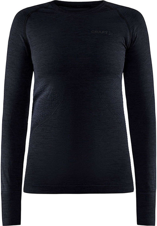 Craft core dry active comfort ls w dames thermoshirt - zwart