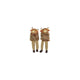 Country field countryfield beeld schotse hooglander met bungelbenen temmi bruin polystone 7x6x24cm 2 assorti
