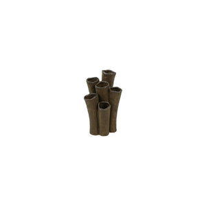 Country field countryfield vaas enix bruin aardewerk 12,5x9,5x20,5cm
