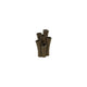 Country field countryfield vaas enix bruin aardewerk 12,5x9,5x20,5cm