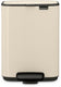 Brabantia bo pedaalemmer - 4 liter - badkamer - soft beige