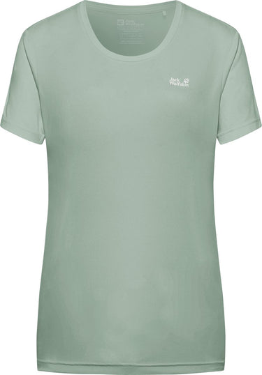 Jack wolfskin tech t w dames outdoorshirt-green zinnia