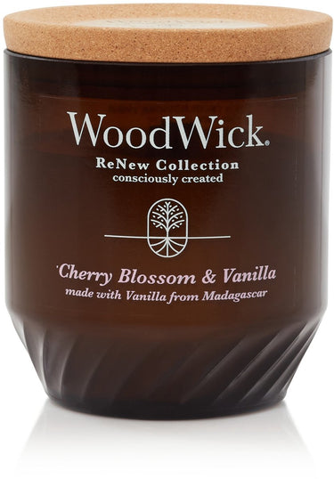Woodwick renew large geurkaars - cherry blossom vanilla - 75 branduren