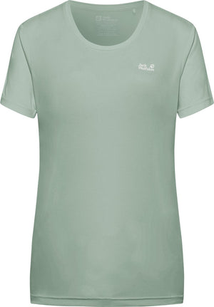 Jack wolfskin tech t w dames outdoorshirt-green zinnia