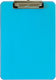 Merkloos sans marque klembord maul a4 staand transparant neon blauw - 1 stuks