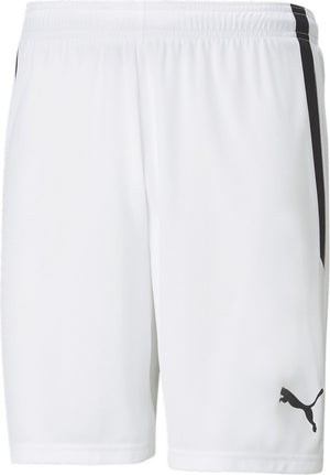 Puma teamliga shorts heren sportbroek - white- black