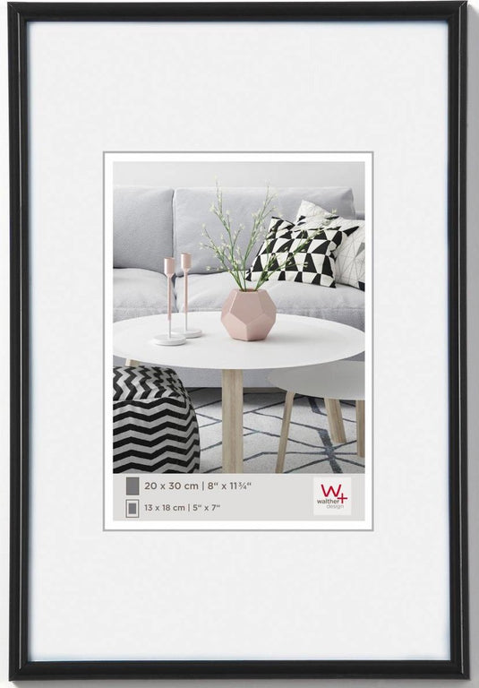 Walther galeria - kunststof lijst - fotoformaat 30x45 cm - zwart