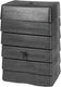 Nature - regentank - 168l - h89,5 x 58,5 x 39,5cm - antraciet - muurmodel
