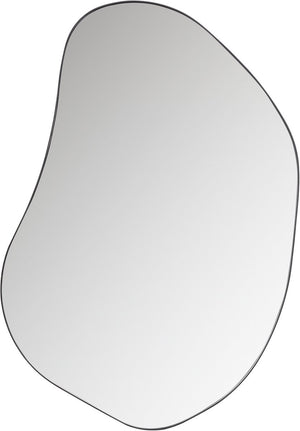 Woood romee organische spiegel - metaal - zwart - 100x70x4