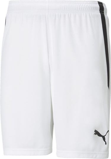Puma teamliga shorts heren sportbroek - white- black