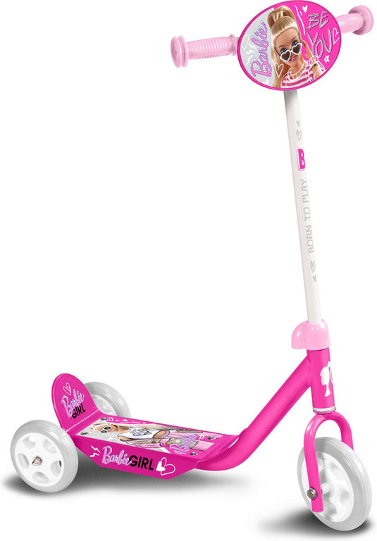 3-wiel kinderstep Barbie meisjes roze
