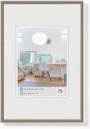 Walther new lifestyle - kunststof lijst - fotoformaat 29.7x42 cm (din a3) - staal