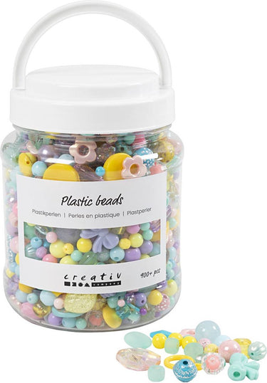 Creativ company https: www.cchobby.nl plastic-kralen-d-5-35-mm-gatgrootte-1-8-mm-ca-900-stuk-diverse-kleuren-700-ml-1-doosje