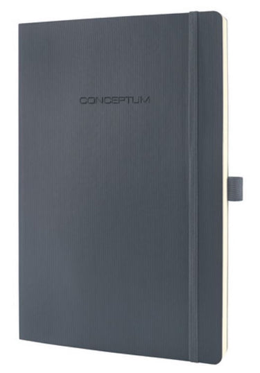 Sigel notitieboek - conceptum pure - a4 - softcover - donkergrijs - 194 pagina's - 80 grams - gelinieerd - si-co319