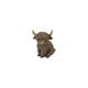 Country field countryfield beeld schotse hooglander zittend walker bruin polystone 8,5x6,5x10,5cm