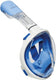 Atlantis snorkelmasker - duikbril - snorkel - snorkelset - full face masker - kinderen - wit blauw - xs