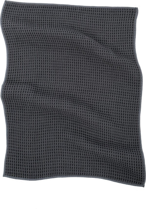 Tiseco keukenhanddoek essential, microfiber 40x60cm, set 2, donkergrijs