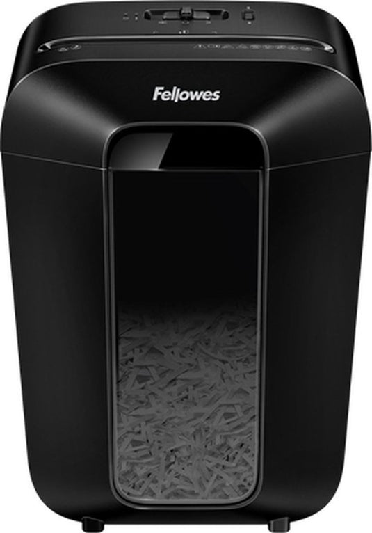 Fellowes lx70 - papiervernietiger cross-cut p-4 – 11 vel – shredder voor thuis kantoor – vernietigt creditcards nietjes – 18l bak