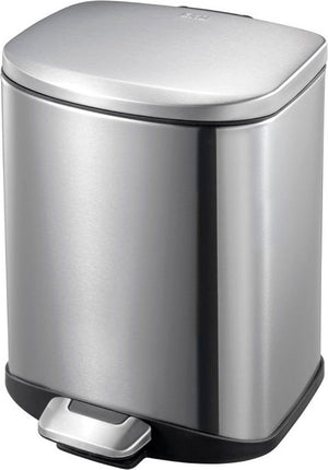 Eko - della pedaalemmer 6 liter - stainless steel plastic - mat rvs - prullenbak
