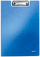 Leitz wow kunststof a4 klembord met omslag en insteekhoes - capaciteit tot 75 vel - blauw