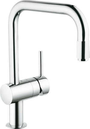 Grohe minta keukenkraan - draaibare u-uitloop - uittrekbare handdouche - chroom - 32067000