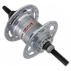 Shimano versnellingsnaaf nexus 3 sg-3r40 - rollerbrake - 36 gaats - zilver